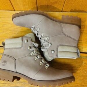 Timberland Women's Beige Lace-Up Boots